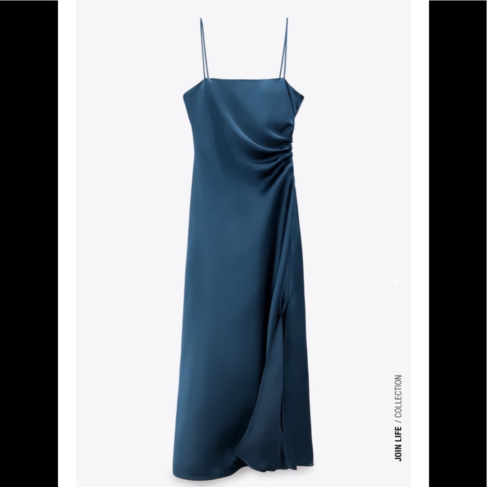 Zara satin slip dress
